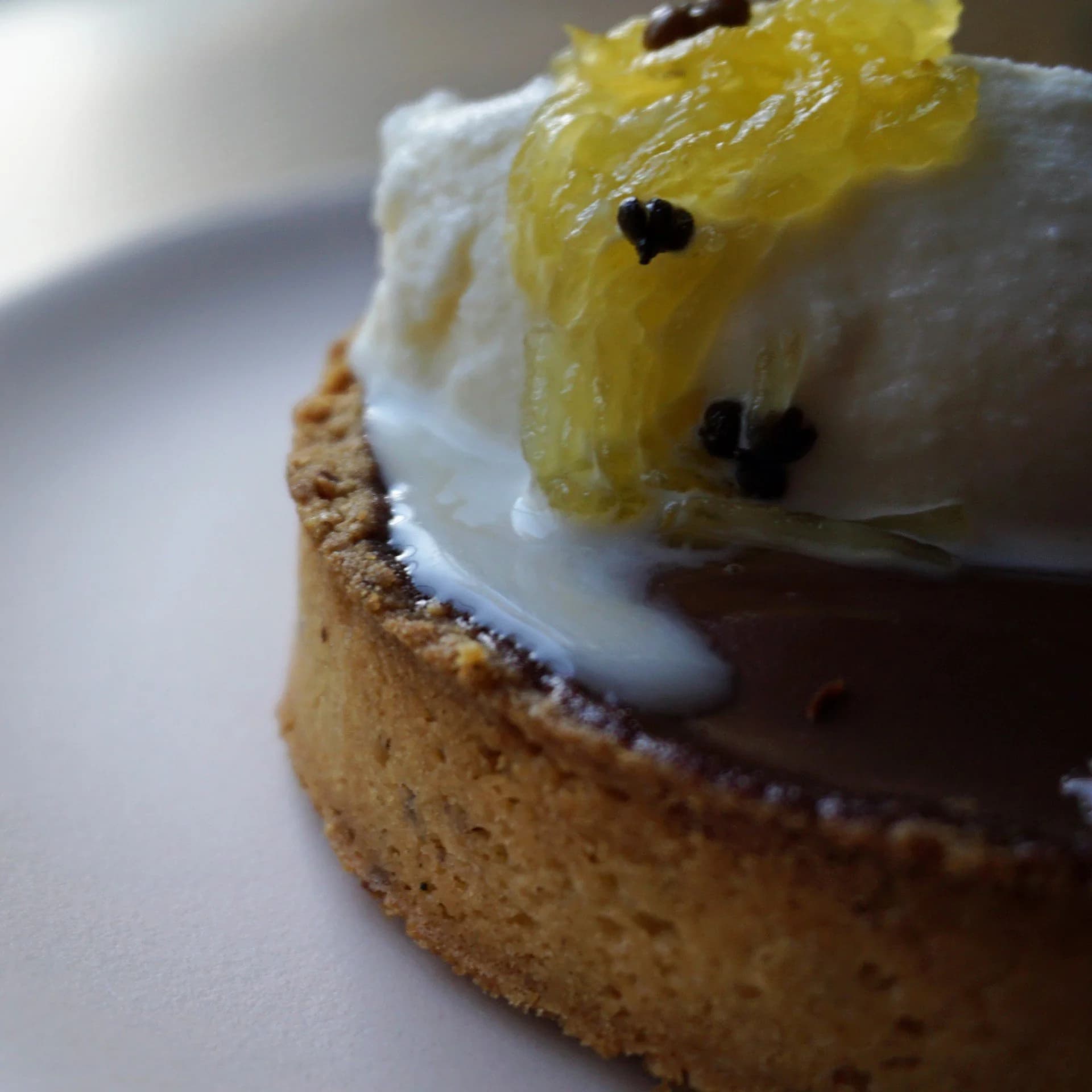 Tarte chocolat, glace au lait